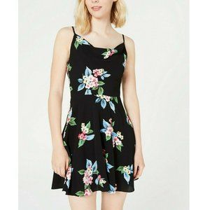 B Darlin  0 Black Pink Blue Floral Dress NWT CF50